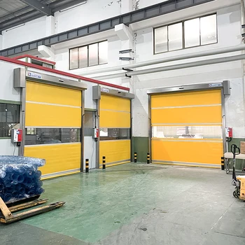 Industrial High Speed Roller Shutter Doors Stainless Steel Frame Pvc Fast Door
