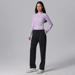 Wholesale Custom Activewear Lounge Wear Set Women Gym Clothing Sweatpants Set Women Long Sleeve Sweatshirt 2 Piece Yoga Sets