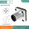 M12-A-5P Macho PCB