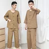 Men's khaki cotton