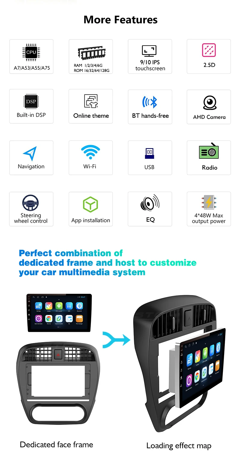 9 Inch Android Screen Car Screen Car Gps Navigation Android Audio Radio System Dvd Video Android