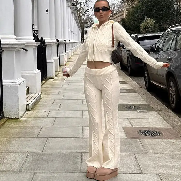 Shop Our Custom Cable Knit Sweater Knitwear Piece Set