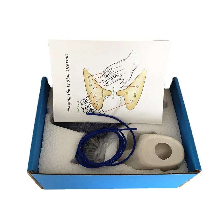 Hot Selling AC Ceramic Beginner Alto Ocarina Flute Ceramic Craft Kiln-changed Ocarina Gl aperçu 5