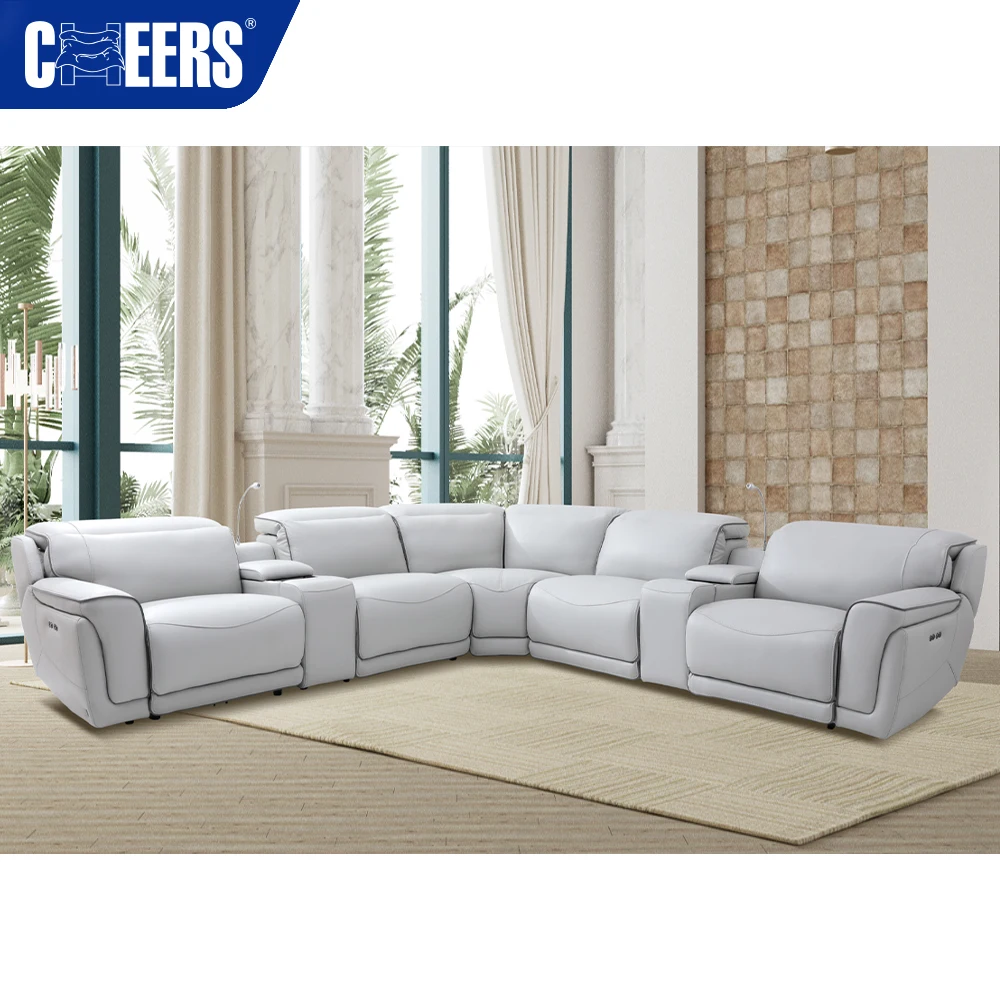 Manwah Cheers Wholesale Italian Furniture Modern Sectional Power