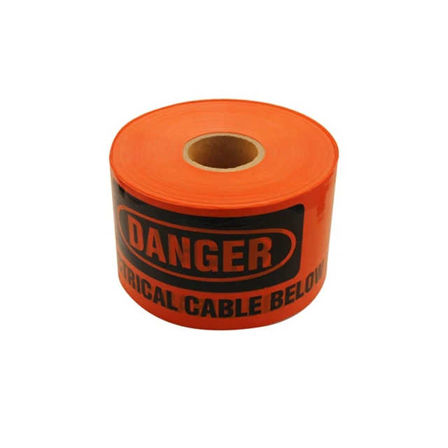 Non-detectable PE Underground Caution Marking Warning Buried Finding Protection Tape for Cable Wire Marker Finding