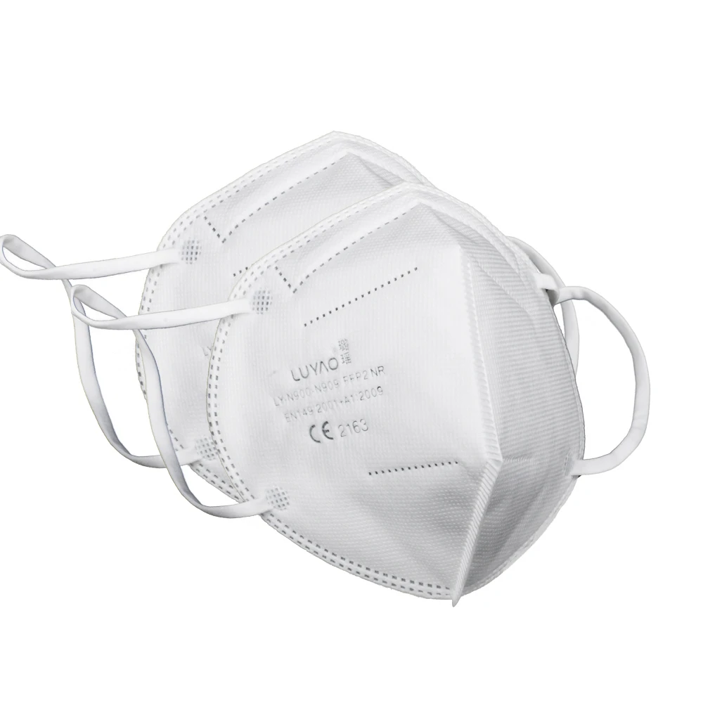 
Luyao Wholesale Factory Price CE FFP2 NR 5 layer KN95 Masks, Personal Protective Equipment EUA authorized Respirators Dust Mask 