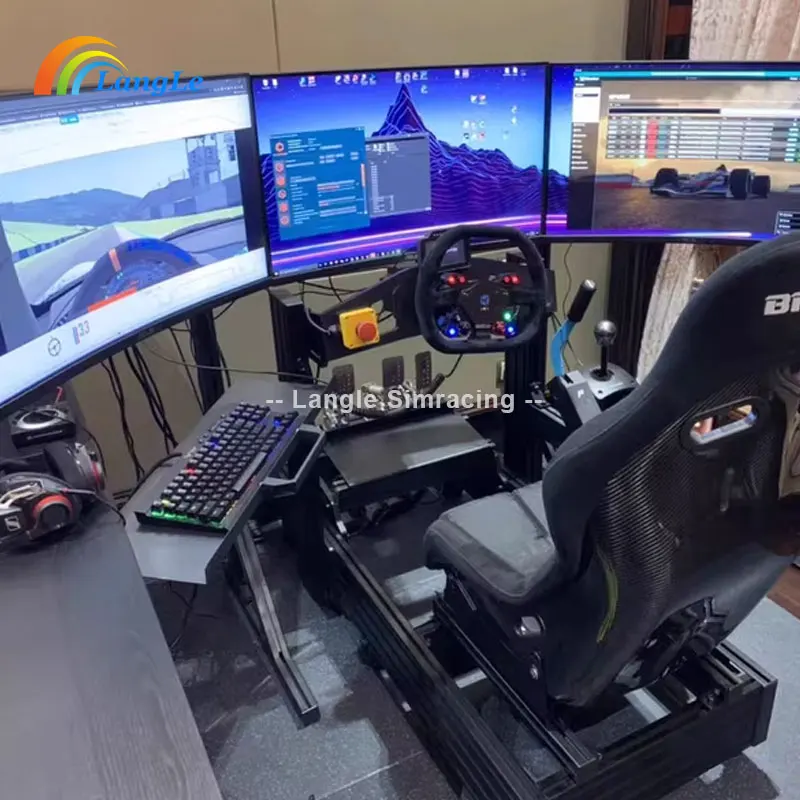 Factory Custom Sim Rig Racing Simulator Single Screen Mount Triple