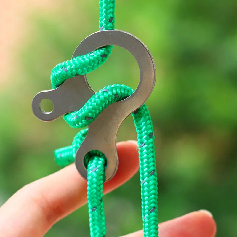 Mountaineering Buckle Outdoor Equipment 3-hole Multi-purpose Quick Knot Buckle Knotting Tool