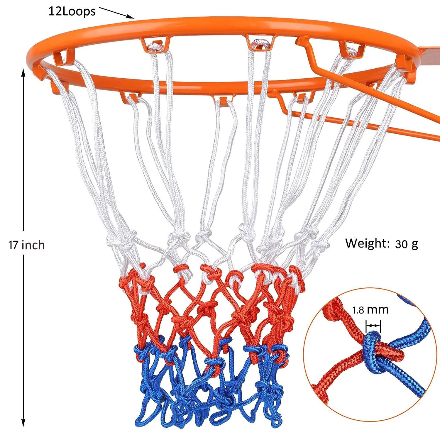 Cheap Basketball Net Outdoor All Weather Polypropylene Basketball Hoop ...