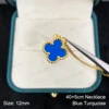 Necklace-18K Gold-Blue