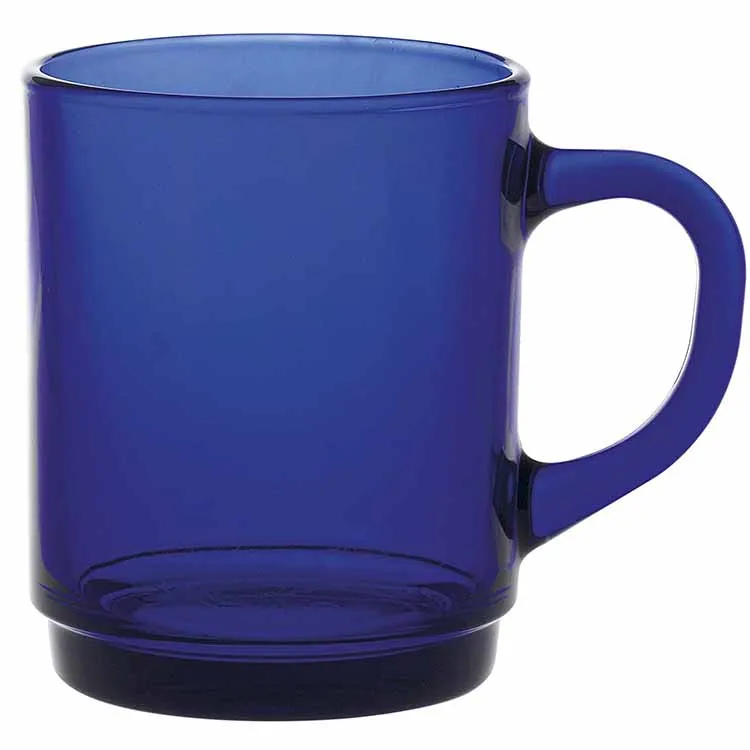 Royalex Glass Mugs 8oz Colored Glass Mug with Handle