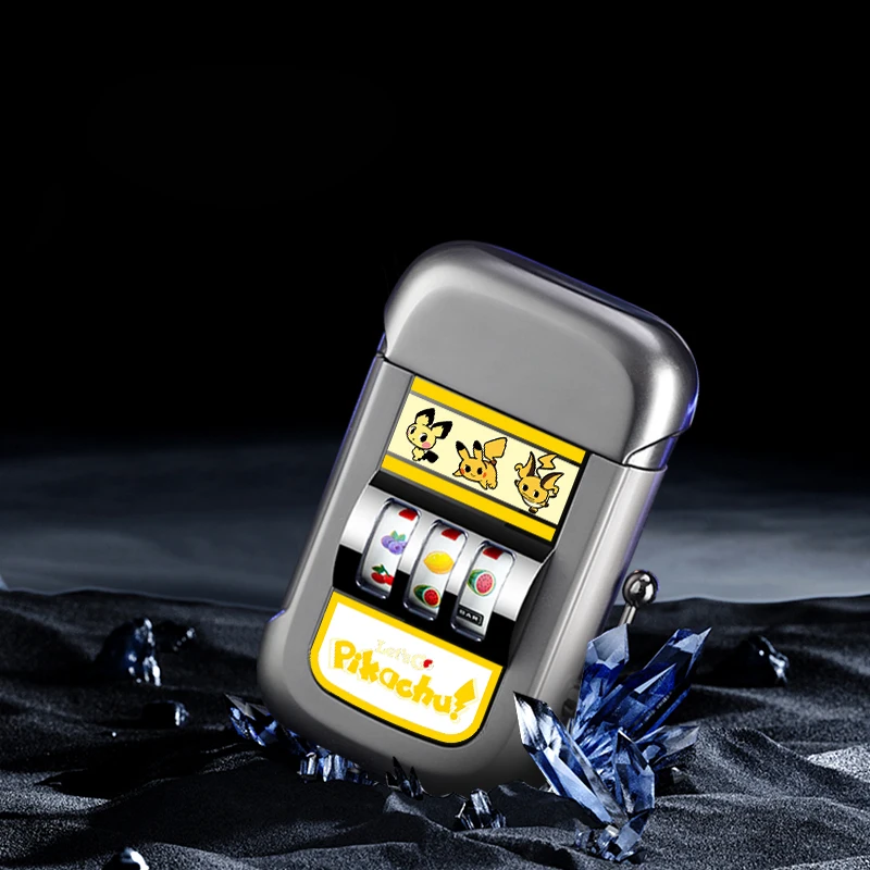 slot machine cigarette lighter Classic Mini Gambling Slot Machine Lighter - Rechargeable, Fun Games for  Camping & Outdoor Use