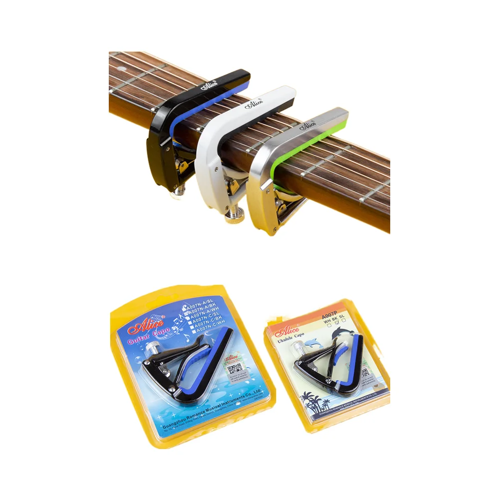 Alnicov Capo Clip Trigger Pour Guitare Acoustique Électrique - Chrome Avec Outil Extraction Chevilles