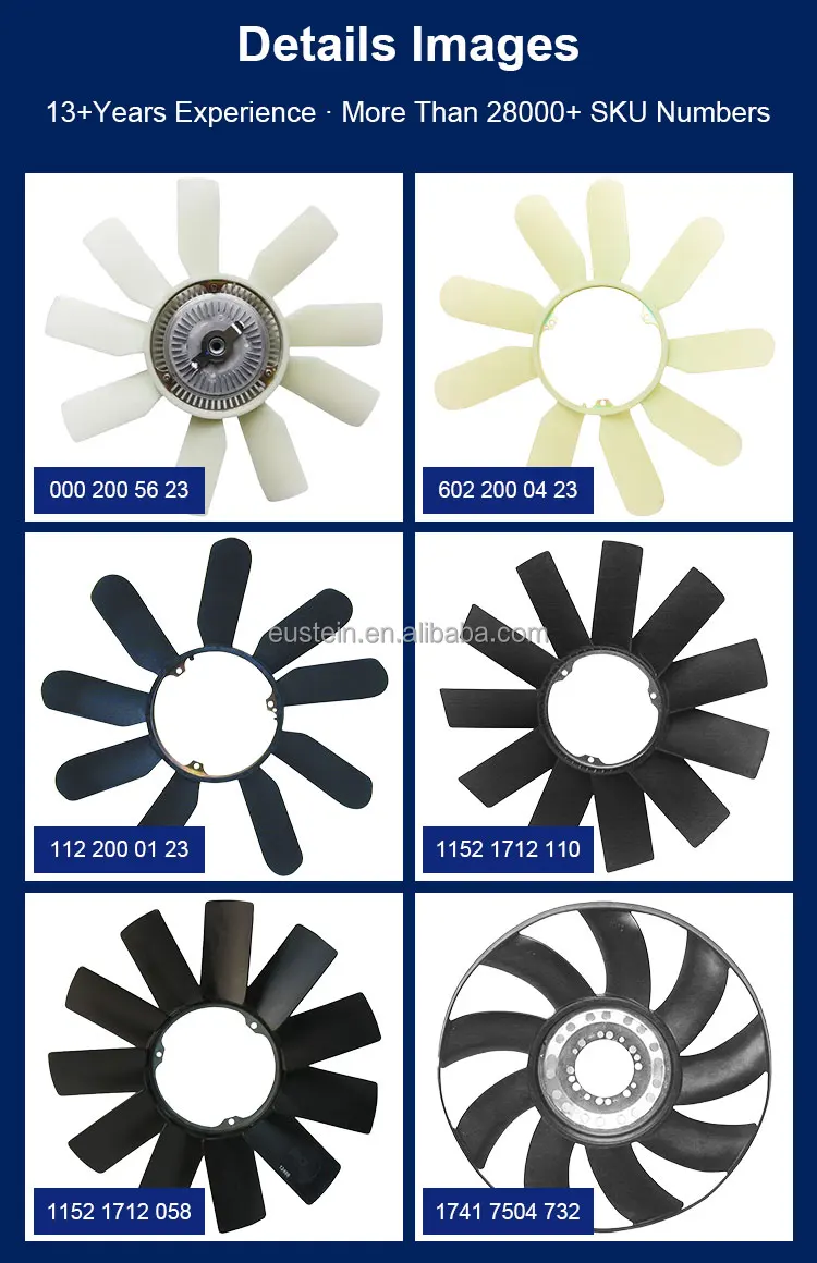 0008206242 Engine Cooling Fan Blade for Mercedes Benz W123