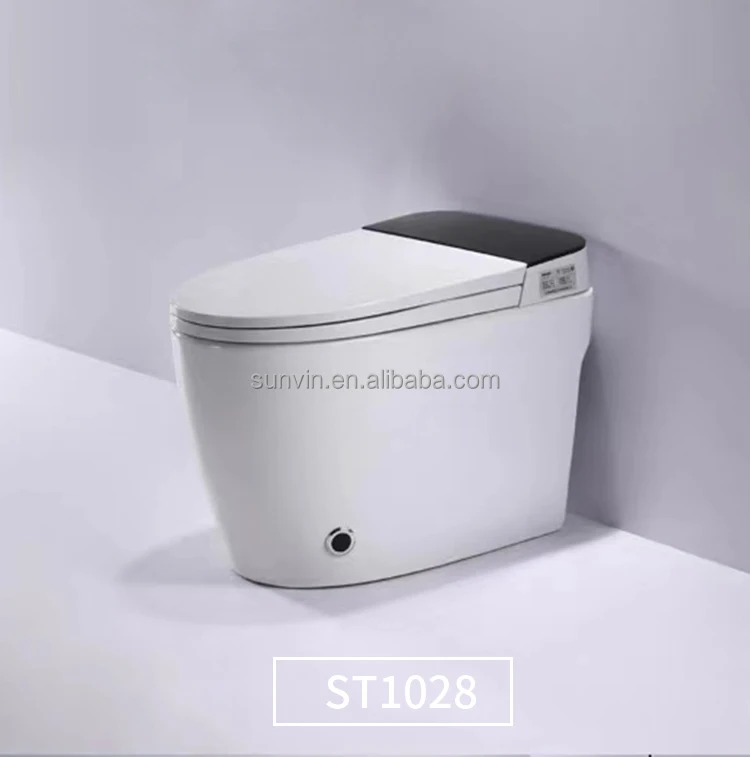 Made In China Modern Style Bathroom Toilet Smart Seat Toilet In Hotel Bathroom White Color Siphonic One-Piece Intelligent Toilet