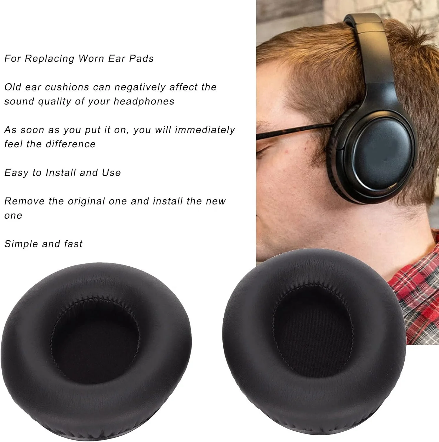 Soft Replacement Ear Cushions for Taotronics TT-BH060
