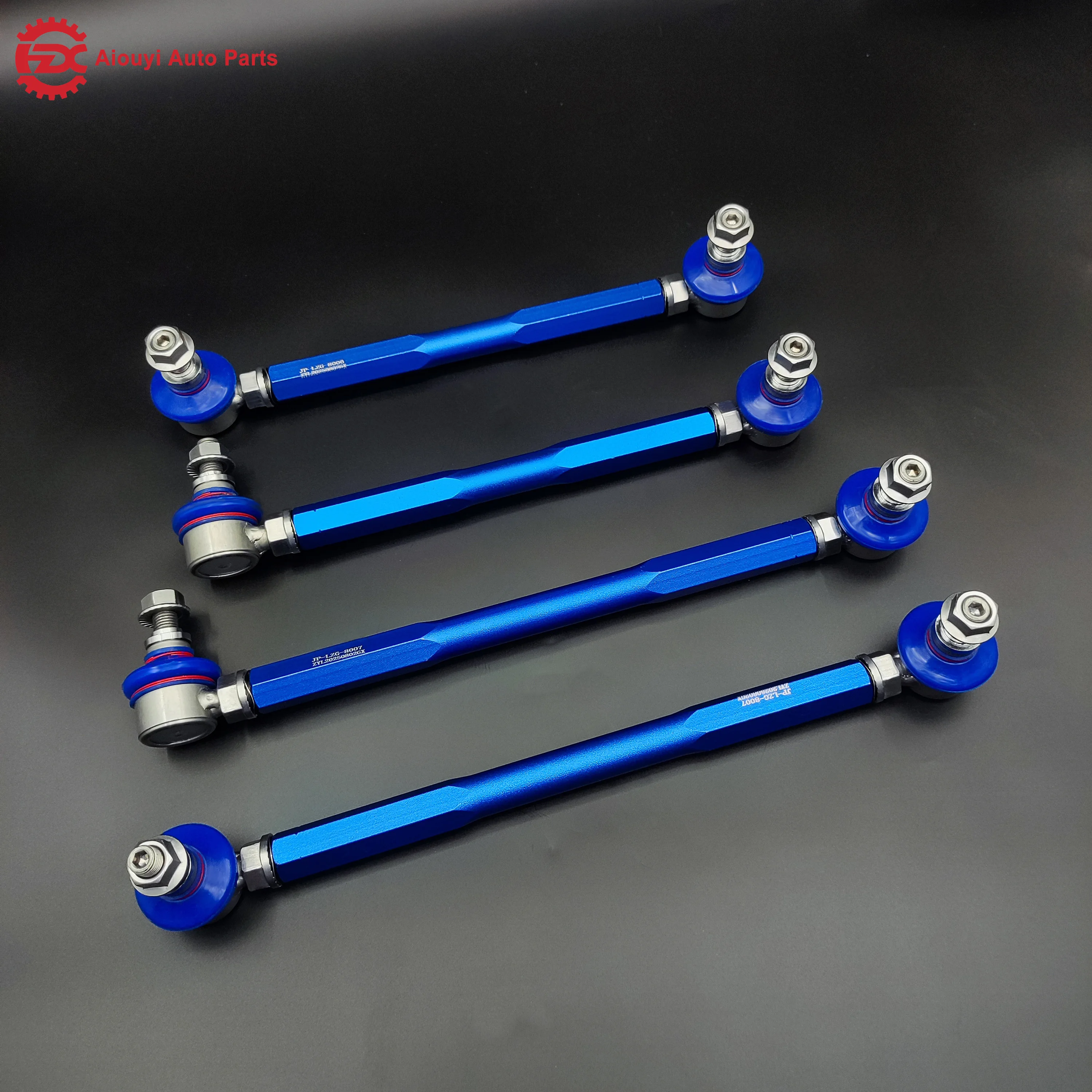 Suspension Accessories Aluminum Adjustable Front Rear Stabilizer Links Sway Bar End Links Kits M10 M12