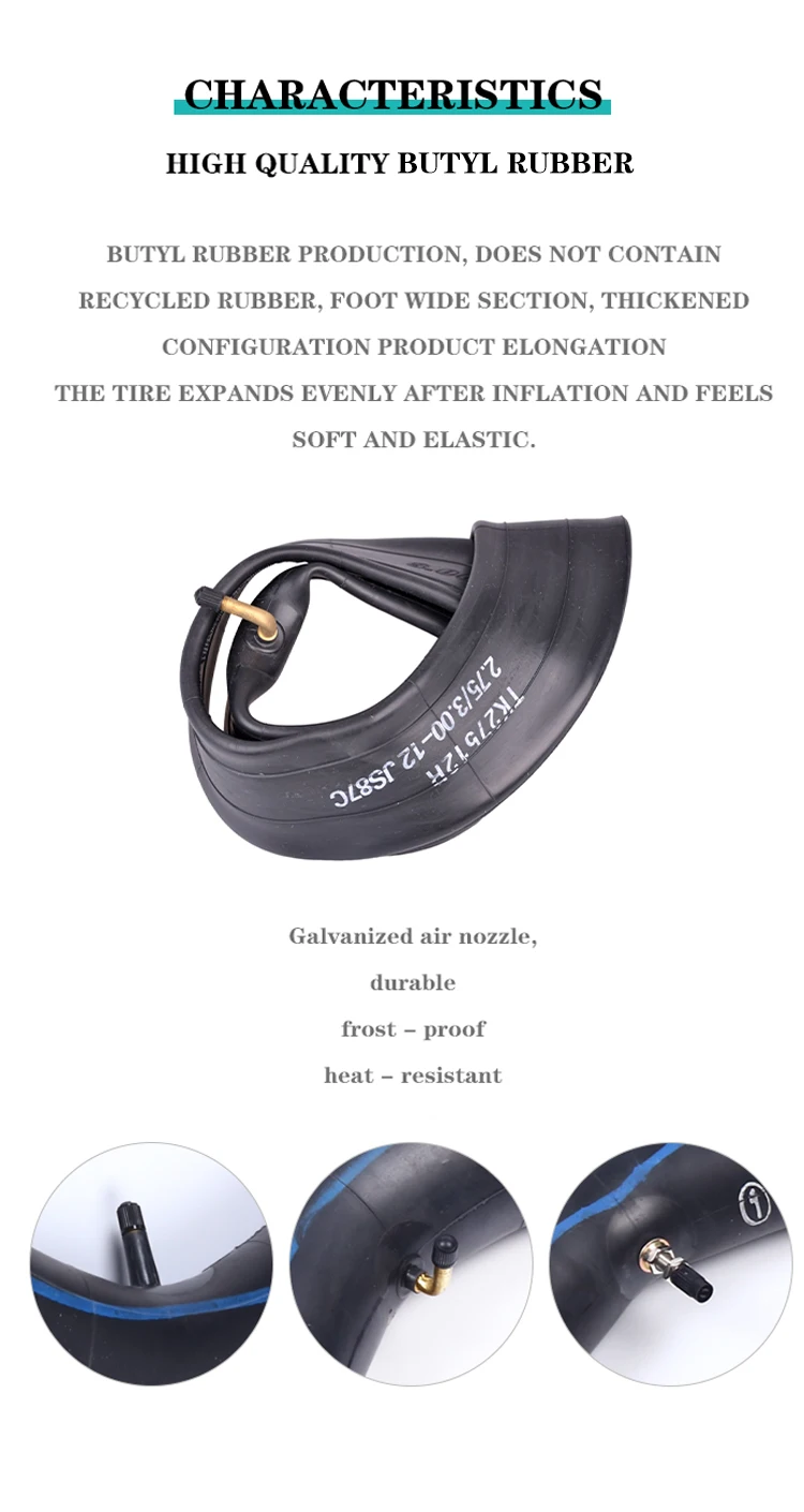 Factory Price Best 2.75/3.0010 Tr87 Motorcycle Tire Tube Butyl Rubber