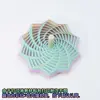 9cm rainbow spiral star
