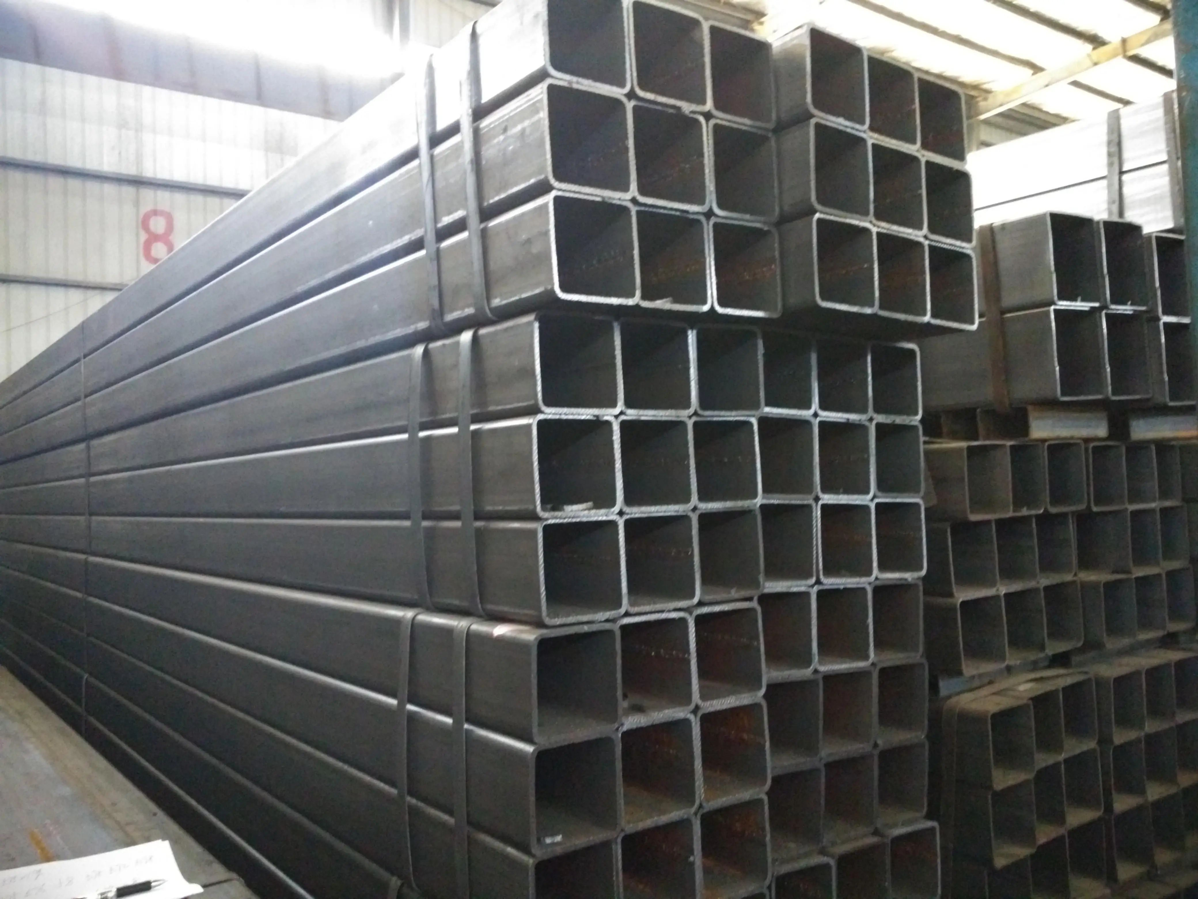 Steel Sheet pile. Hollow Section,100x100x8mm,s355j2. Square Pipe. Квадрат оцинкованный