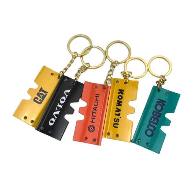 For Excavator Key Ring Excavator Bucket Key Chain for Carter Kubota komatsu Hitachi Kobelco