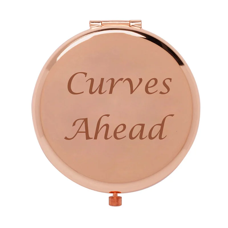 
Персонализированное компактное зеркало с бесплатной гравировкой логотипа металлическое карманное увеличительное зеркало 