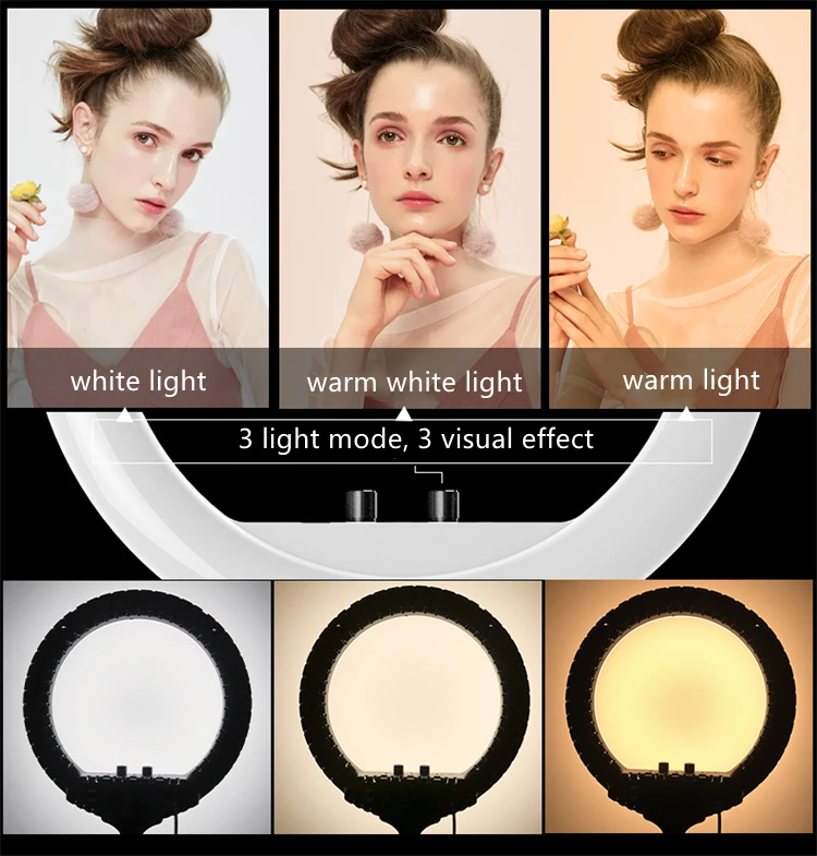 Ring Light 18 Inch Led Wall Mounted Ring Light For Barber Shop Studio ...