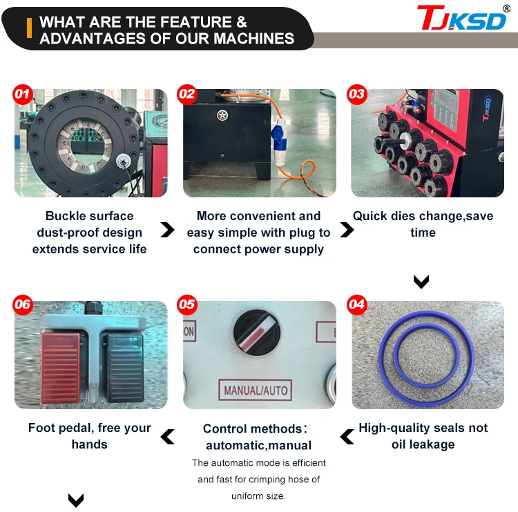 Hydraulic Hose Press Machine for Rubber Product Making Hydraulic Hose Crimping Machine