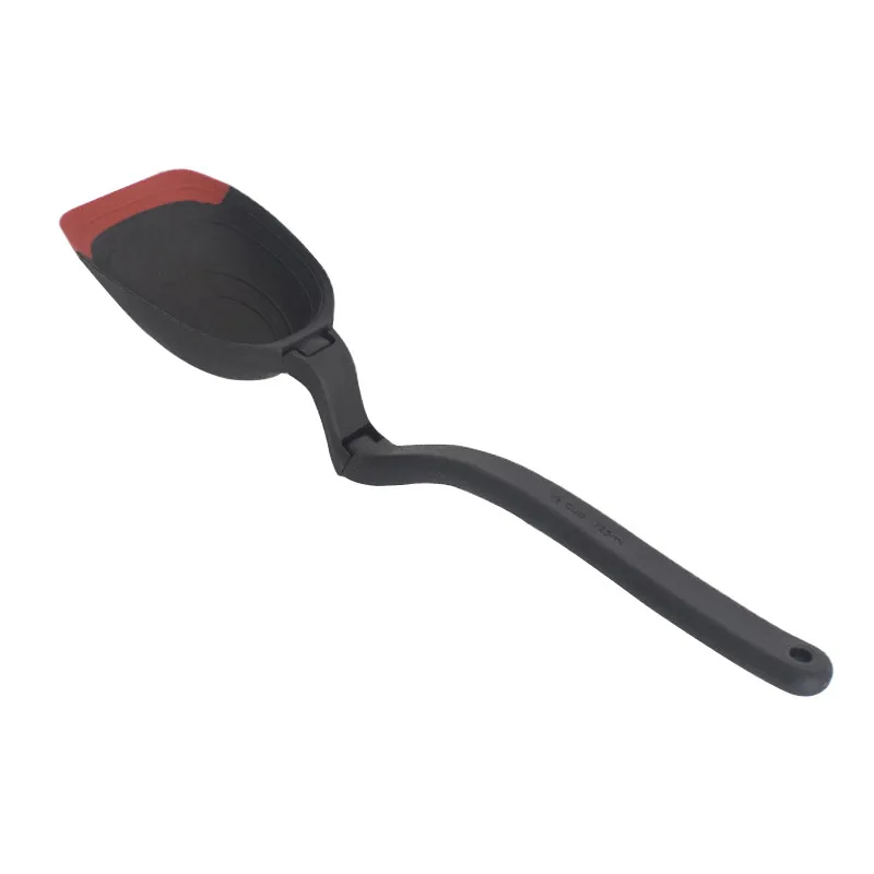 360 Degree Rotation Non-scratching Pan Large Silicone Soup Ladle Spoon Silicone Ladle for Cooking or Serving Big Batches of Soup