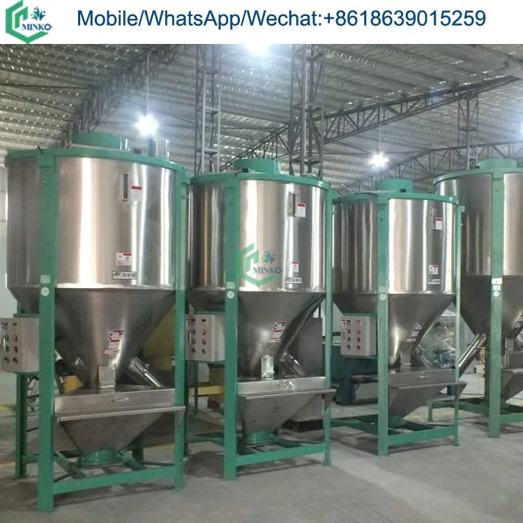 Small Scale Portable Grain Dryers Vertical Screw Blender Washing Powder Mixer Machine for Sale