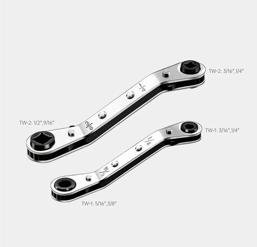 Air Conditioning Pipe Tools HVAC Service Wrench Refrigeration Ratcheting Wrench AC Wratchet Tool for Air Conditioner