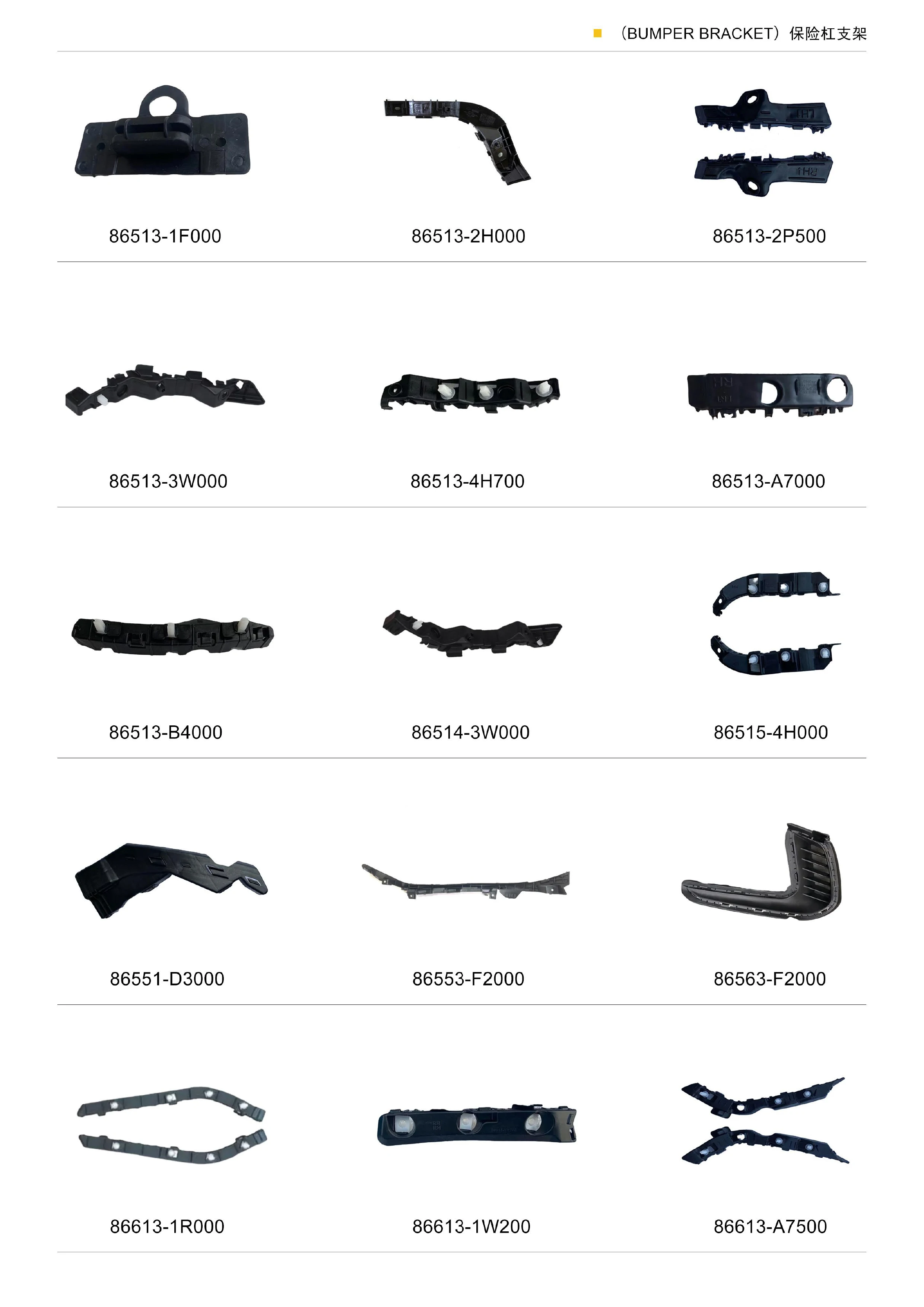 Key Element Car Body Parts Front Bumper Bracket Oem For 86551/522w000 Santa.fe,2013 Bumper