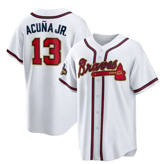 NEW) Atlanta Braves #13 'Acuna Jr' Jersey Size M