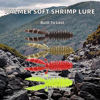 Palmer 55mm 1.9g PVC Soft Shrimp & Prawn Lure Bionic Crawfish Worm Bass Bait Without Hooks – Soft Lure – view 3