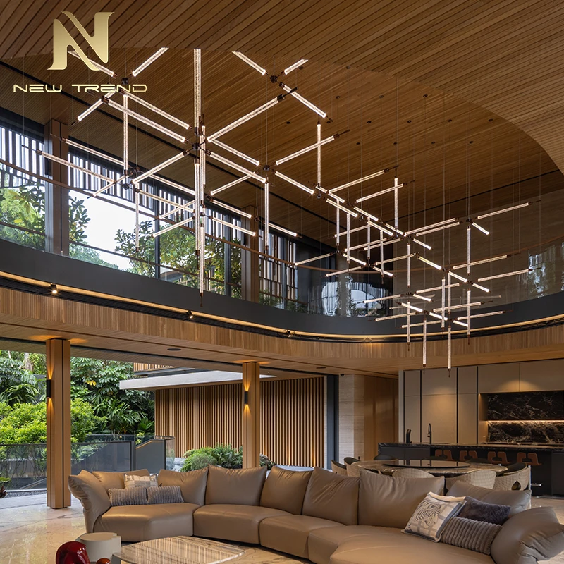 CPL-429 Gorgeous Custom LED Pendant Lamp – Modern Luxury Ceiling Light for Hotel Hall Restaurant Villa Interior Decor