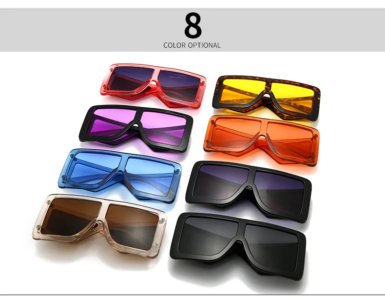 sunglasses square frame ladies trendy oversized sunglasses 2021 women