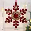 Flocons de neige rouges