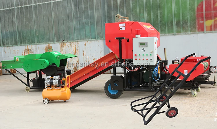 Silage Baler and Wrapper Machine Mini Automatic Maize Corn Silage Baling and Packing Machine