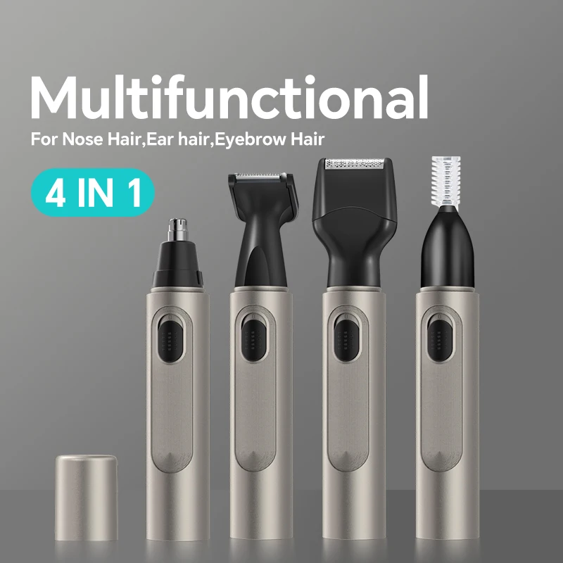 USB Charging Electric Men's Multifunctional Four-in-One Push Nose Hair Trimmer Portable for Home Car Use Direct Manufacturer details