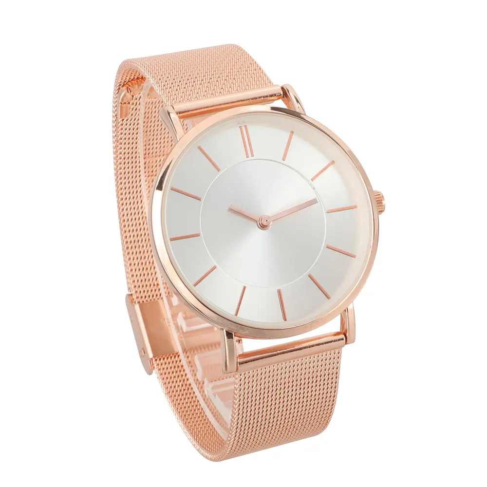 girl watches rose gold