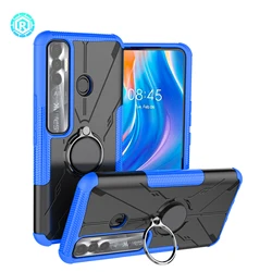 Чехол Mecha для мобильного телефона, чехол из ТПУ и поликарбоната 2 в 1, ударопрочный, с поворотом на 360 градусов, аксессуары для мобильного телефона, чехол для Tecno Spark 7 Pro