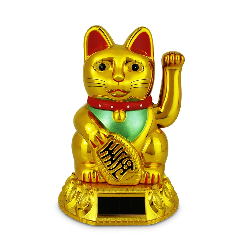 Домашний декор креативные подарки и поделки черный АБС Манеки neko счастливая кошка машущая