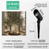 631 culot incliné-18w-blanc chaud 3000k-5-7m plante