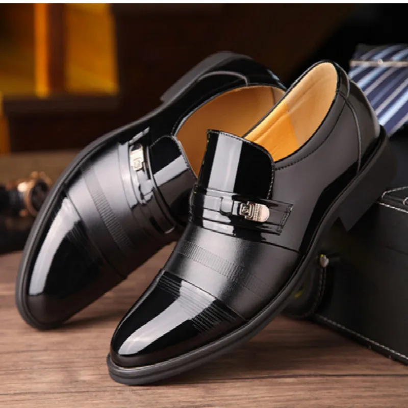 New Hot Sale Man Leather Casual Shoes English Wind Business Dress Shoes ...