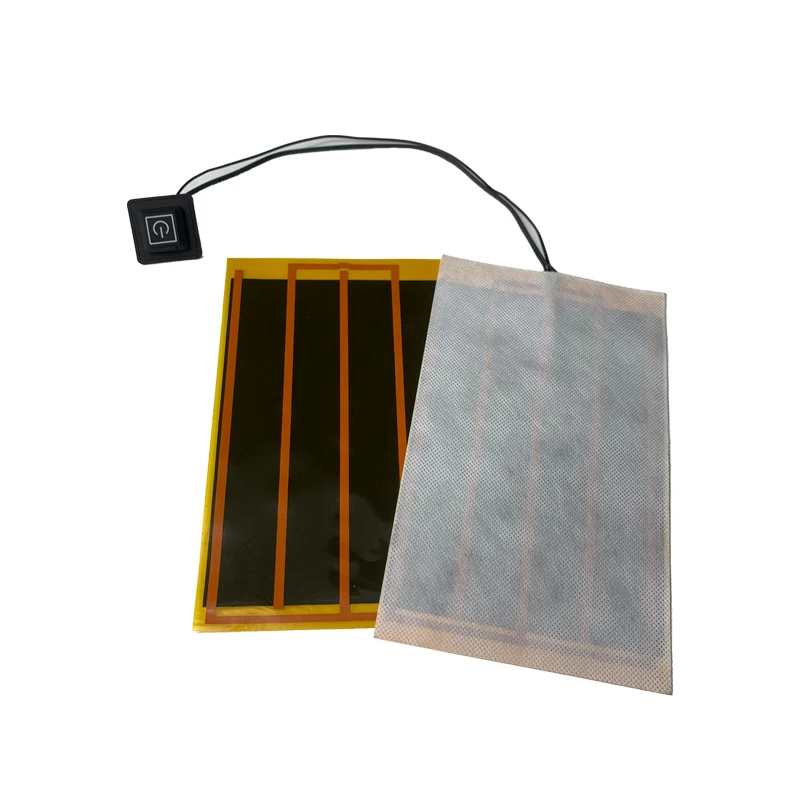 Self-control Temperature PTC Heating Film Polyimide Film Flexible Dc Heating element Washable 5V 12V Ptc Heating element