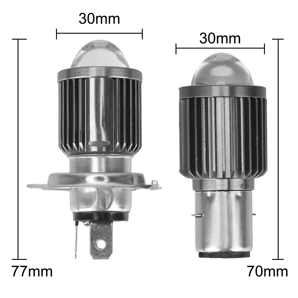 Светодиодная лампа H4 BA20D на заказ двухцветная для передней фары мотоцикла поставка с завода в
