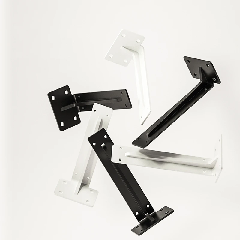 Zuogang 2 шт. 6 дюймов до 24 оптовая продажа квадратный Нижний купол скрытый L кронштейн черный плавающий тяжелый