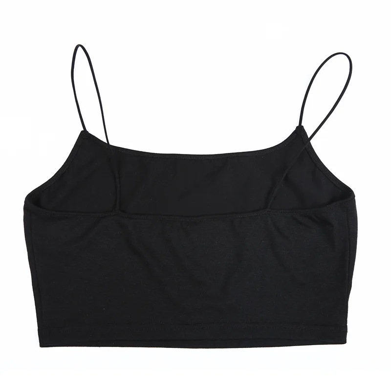 Women's Tanks Casual cotton black camisole