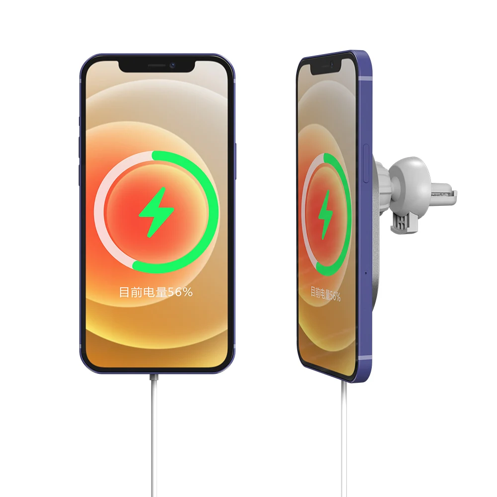 Зарядное устройство Magsaf, 15 Вт, алюминиевое Беспроводное зарядное устройство Magsafing для iPhone 12