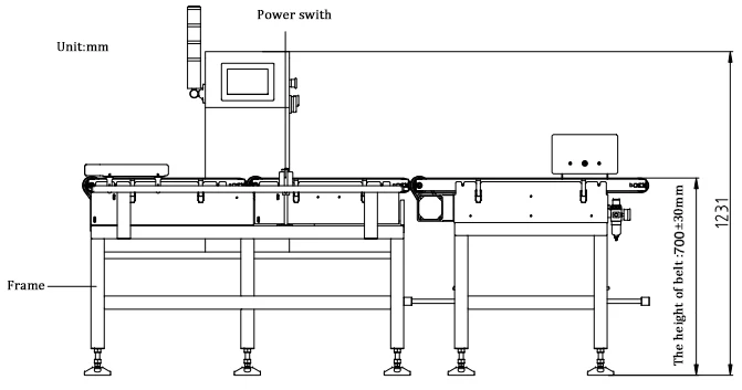 Fix Large Range Dynamic Checkweigher Carton Package Box Multi Check Weigher Weighing Check Machine with Conveyor and Reject